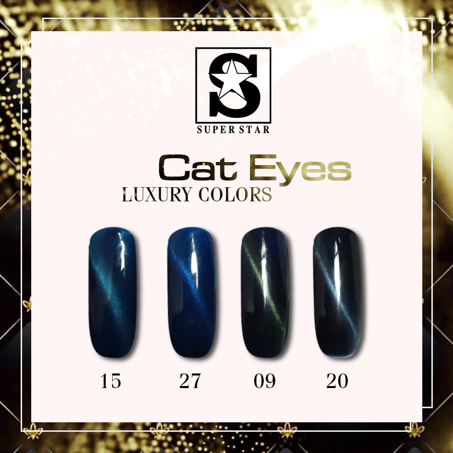 Bộ sưu tập màu xanh navy sơn gel mắt mèo Luxury huyền bí